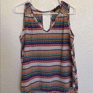 Multi colored high/low tank